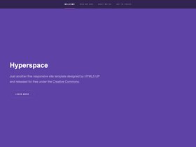 Gatsby Starter Hyperspace screenshot
